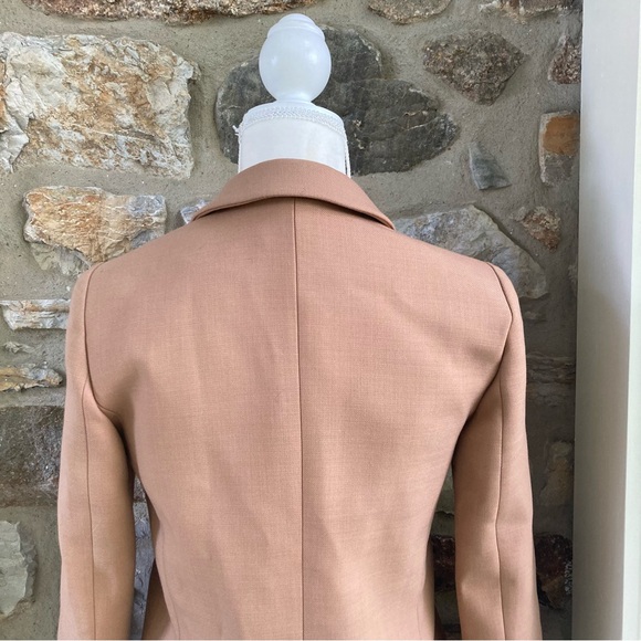 NWT Sezane CHRISTIE Blazer Jacket Camel Womens 32 / 0 $225 - Picture 14 of 16